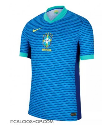 Brasile Seconda Maglia Femmina Copa America 2024 Manica Corta